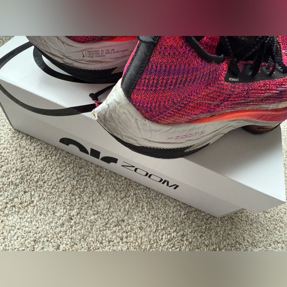 Nike Women's Alphafly NEXT% Hyper Violet Carbon Racing Shoes - Size 8 - Picture 9 of 12